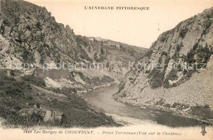 Chouvigny Les Gorges de Chouvigny Point Terminus vue sur le Chateau
