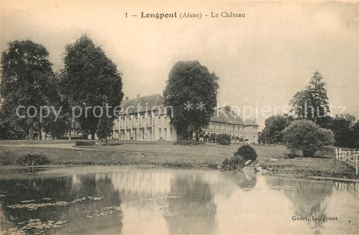 Longpont Aisne Chateau Etang