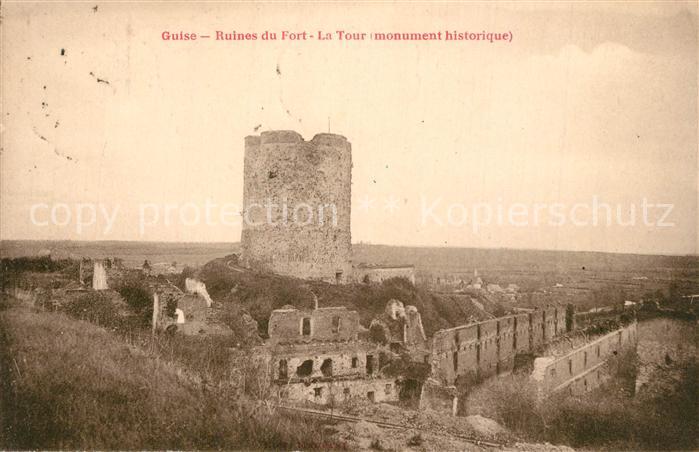 Guise Ruines du Fort La Tour Monument histori