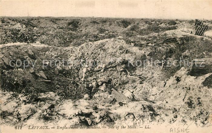 Laffaux Emplacement des Moulins
