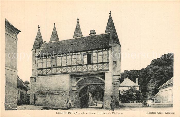 Longpont Aisne Porte fortifiée de l'Abbaye