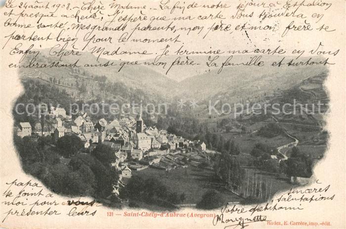 Saint-Chely-d Aubrac Vue panoramique