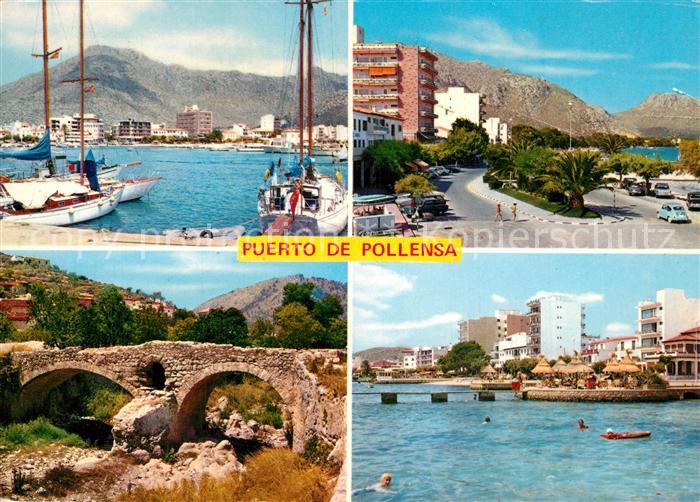 Puerto de Pollensa Hafen Kuestenstrasse Landschaftspanorama