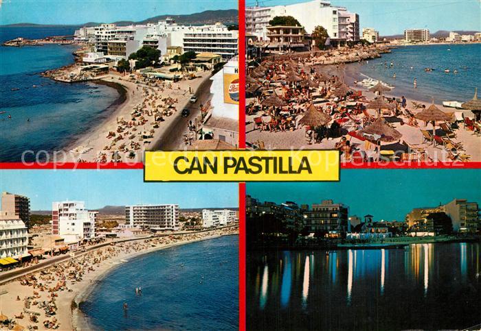 Can Pastilla Palma de Mallorca Las playas Panorama Strand Hotels Nachtaufnahme