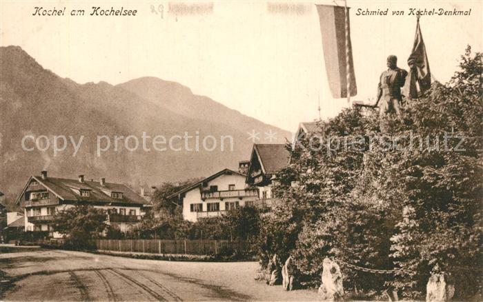 Kochel See Schmied von Kochel-Denkmal