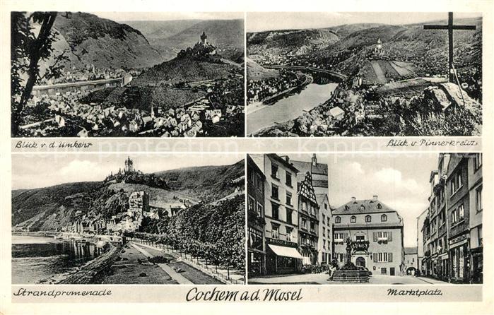 Cochem Mosel Marktplatz Strandpromenade