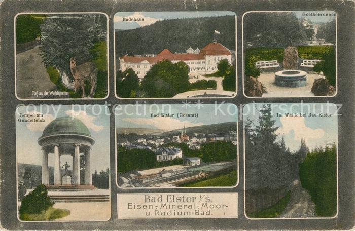 Bad Elster Badehaus Tempel Goethebrunnen