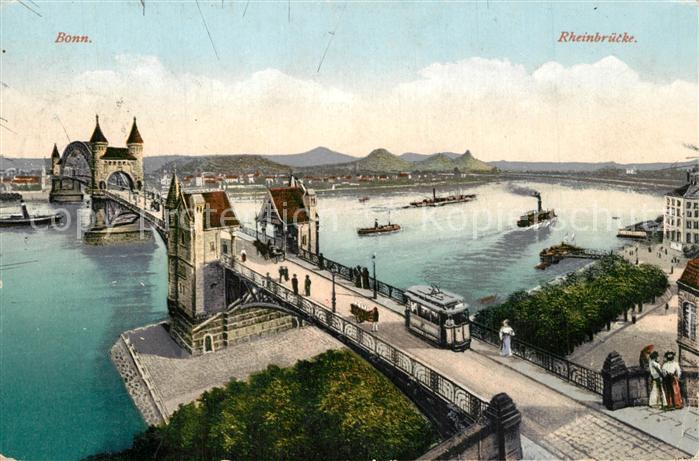 Bonn Rhein Rheinbr?cke Strassenbahn