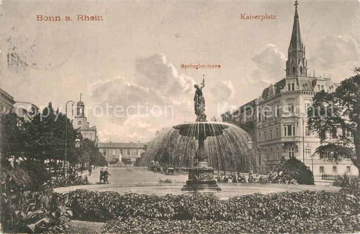 Bonn Rhein Kaiserplatz Springbrunnen
