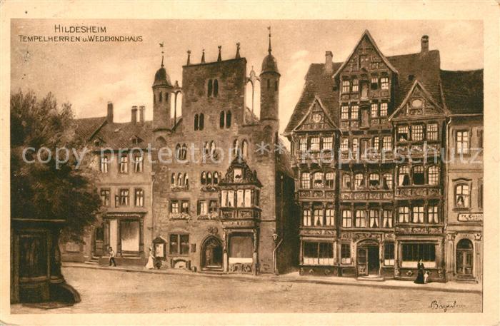 Hildesheim Tempelherren Wedekindhaus K?nstlerkarte