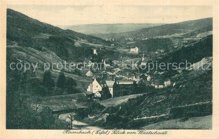 Heimbach Eifel Blick von Wartscheidt