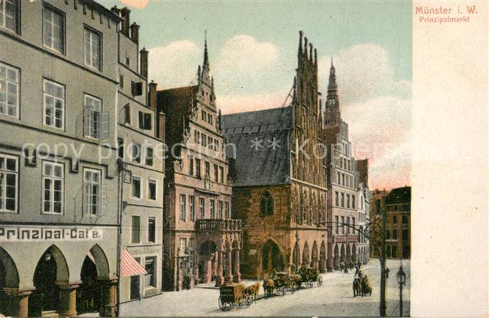 Muenster Westfalen Prinzipalmarkt Prinzipal-Cafe