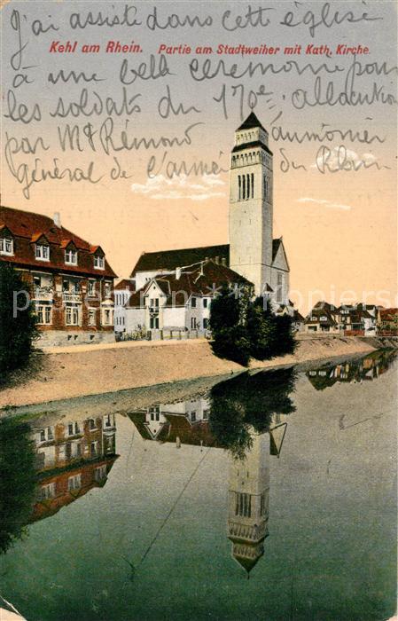 Kehl Rhein Stadtweiher Katholischer Kirche
