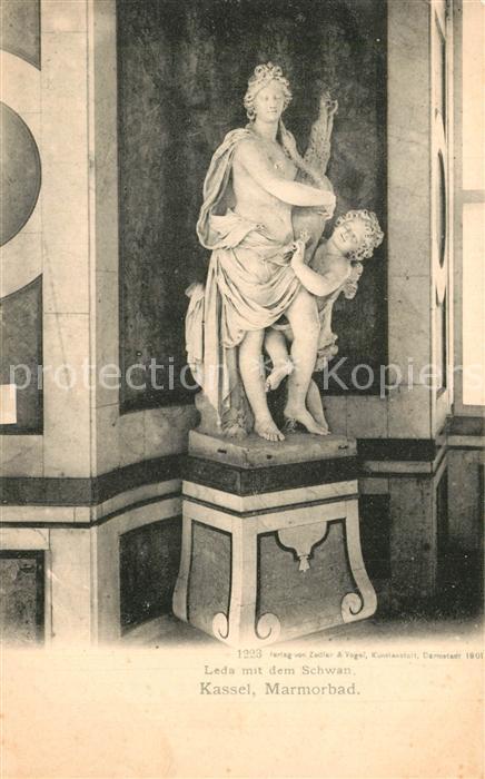Kassel Marmorbad Skulptur Leda mit dem Schwan