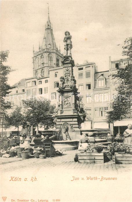 K?ln Rhein Jan von Werth-Brunnen
