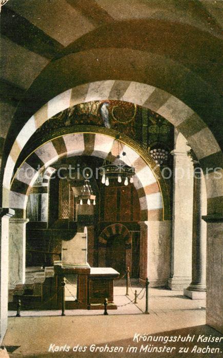 Aachen Kr?nungsstuhl Kaieser Karls des Grossen im M?nster