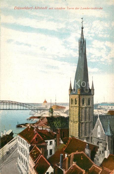 Duesseldorf Schiefer Turm der Lambertuskirche