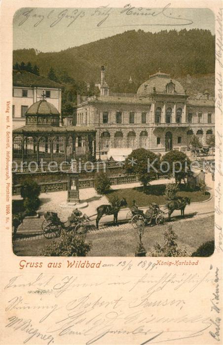 Wildbad Schwarzwald K?nig-Karlsbad Pferdekutschen