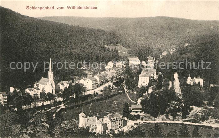 Schlangenbad Taunus Blick vom Wilhelmsfelsen
