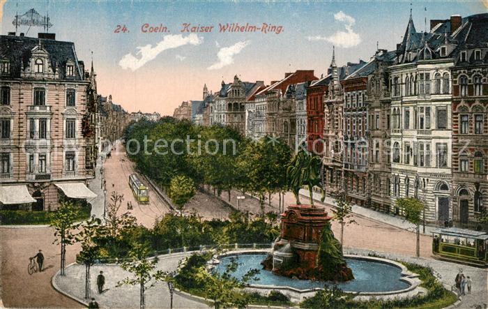 K?ln Rhein Kaiser Wilhelm Ring Strassenbahn