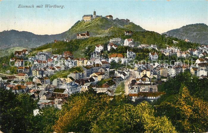 Eisenach Thueringen mit Wartburg