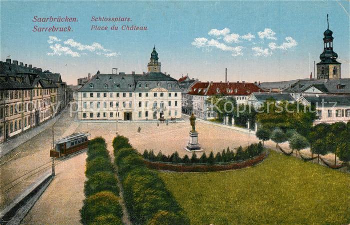 Saarbr?cken Schlossplatz Strassenbahn