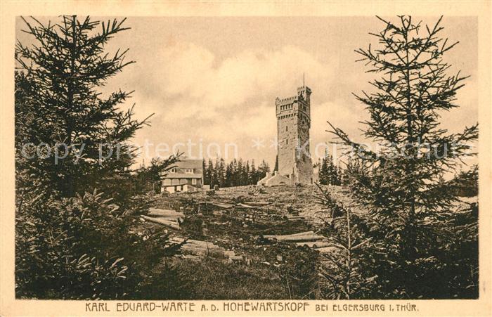 Hohenwarte Karl Eduard Warte am Hohenwartskopf