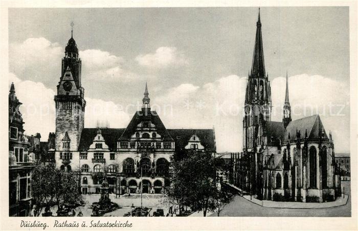 Duisburg Ruhr Rathaus Salvatorkirche