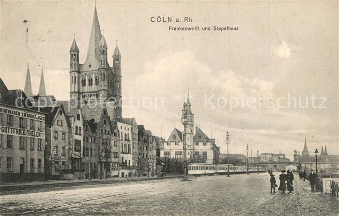 K?ln Rhein Frankenwerft und Stapelhaus