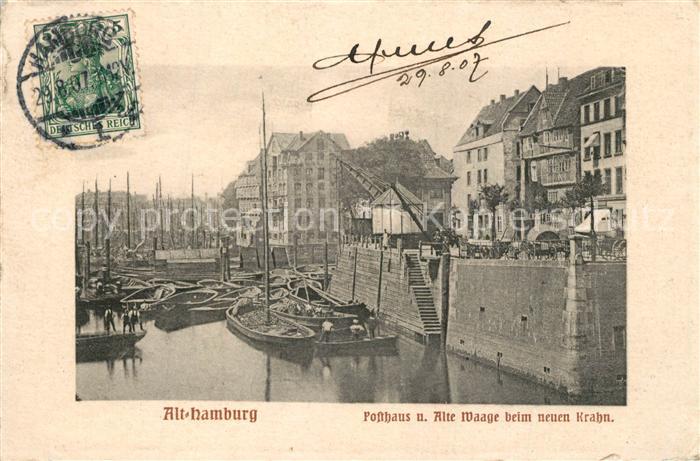 Hamburg Forsthaus Alte-Waage beim neuen Krahn