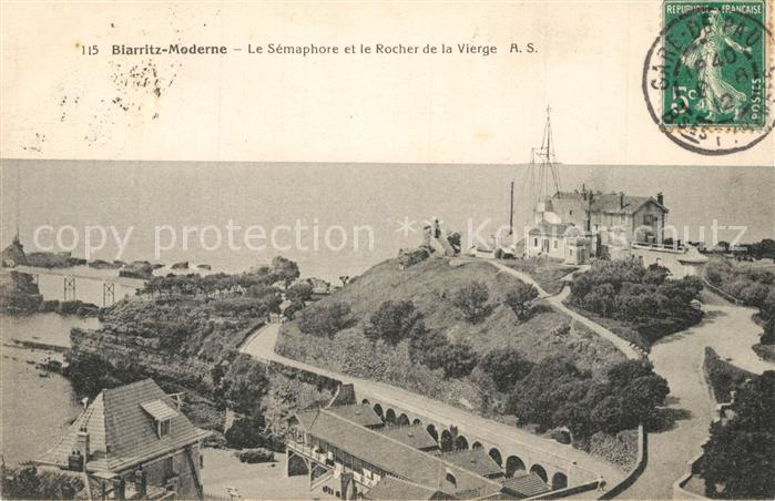 Biarritz Pyrenees Atlantiques Semaphore Rocher de la Vierge