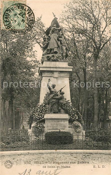 Melun Seine et Marne Monument aux Enfants