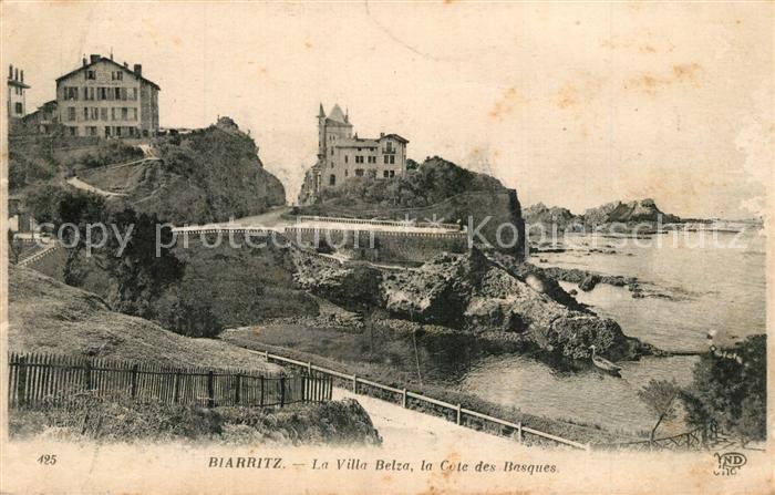 Biarritz Pyrenees Atlantiques Villa Belza Cote des Basques