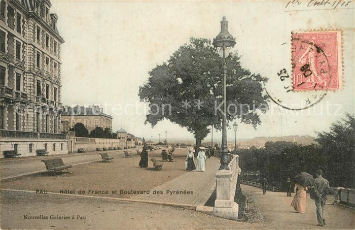 Pau 64 Hotel de France Boulevard des Pyrenees