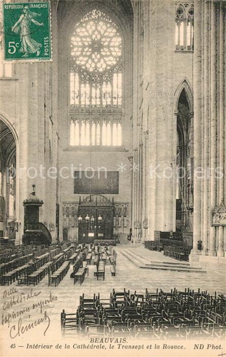 Beauvais 60 Cathedrale Transept Rosace