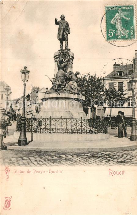 Rouen Statue de Ponyer-Quertier