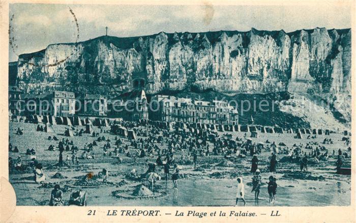 Le Treport Plage Falaise