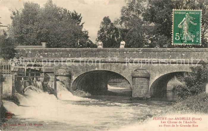 Fleury-sur-Andelle Chutes de l'Andelle Pont de la Grande-Rue