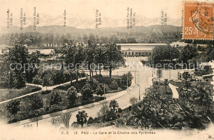 Pau 64 Gare Chaine des Pyrenees