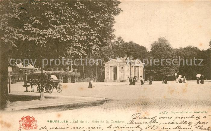 Bruxelles Br?ssel Entree du Bois de la Cambre