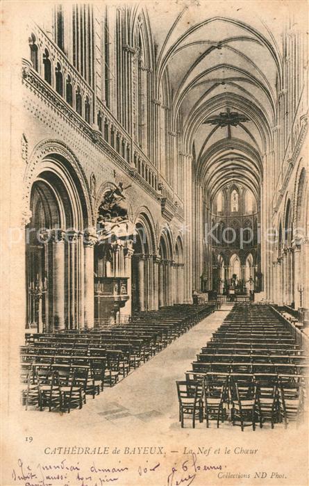 Bayeux Cathedrale Nef Choeur