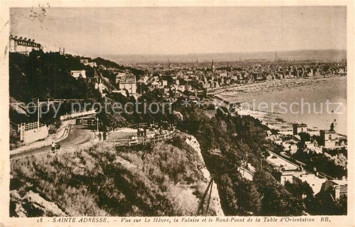 Sainte-Adresse Le Havre Falaise Rond-Point de la Table d Orientation