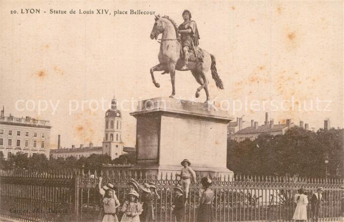 Lyon France Statue de Louis XIV Place Bellecour