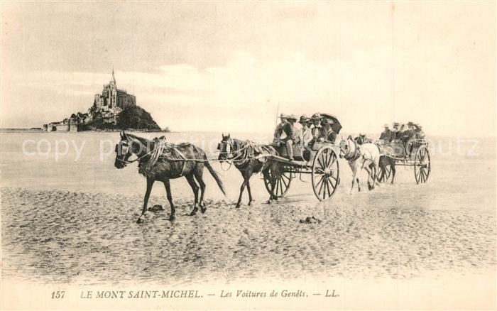 Le Mont-Saint-Michel Voitures de Genets