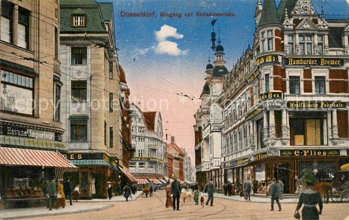 Duesseldorf Eingang zur Schadostrasse