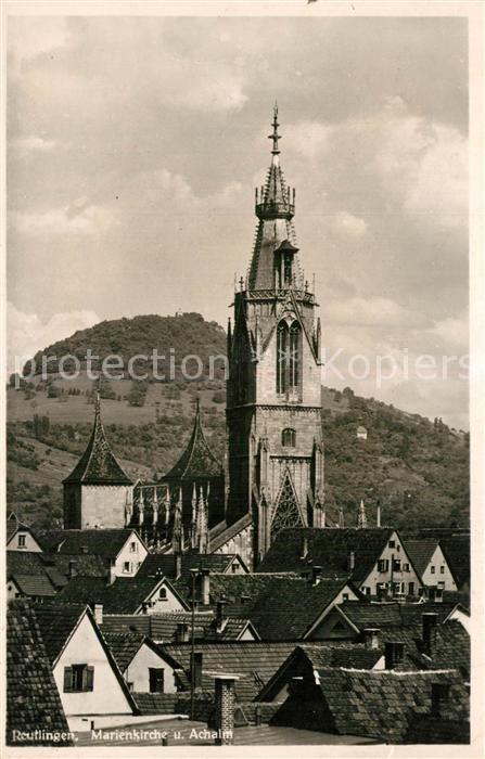Reutlingen T?bingen Marienkirche und Achalm