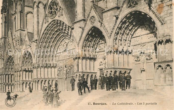 Bourges Cathedrale les 5 portails