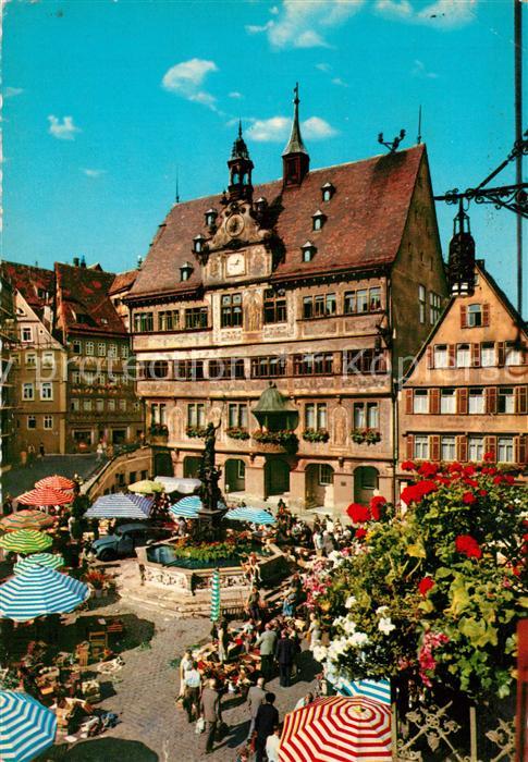 T?bingen Universit?tsstadt Marktplatz mit Rathaus