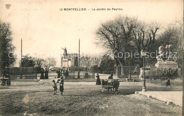Montpellier Herault Jardin du Peyrou Monument Statue