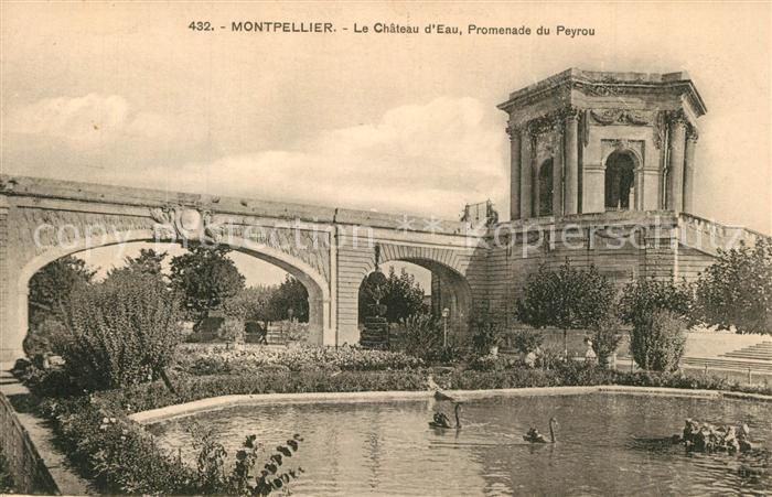 Montpellier Herault Chateau d Eau Promenade du Peyrou
